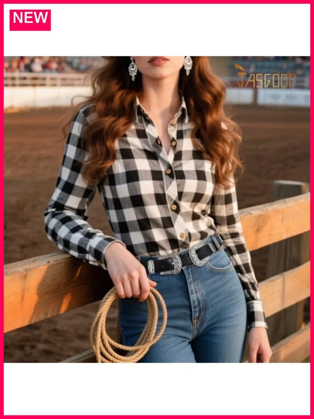 Double Buckle Western Belt Faux Leather Adjustable Country Cowgirl Belt